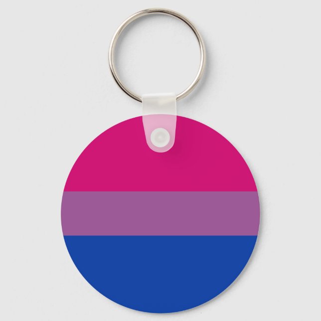 Bisexual Pride Flag Key Ring (Front)