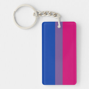 Bisexual Pride Flag Key Ring