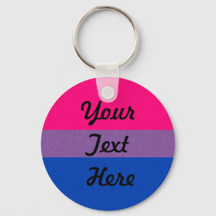 Bisexual Pride Flag Key Ring