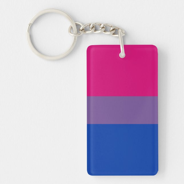 Bisexual Pride Flag Key Ring (Front)