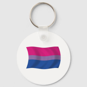 Bisexual Pride Flag Keychain