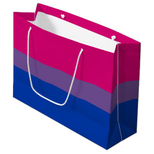 Bisexual Pride Flag Large Gift Bag