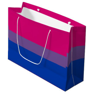 Bisexual Pride Flag Large Gift Bag