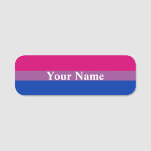 Bisexual Pride Flag Name Tag
