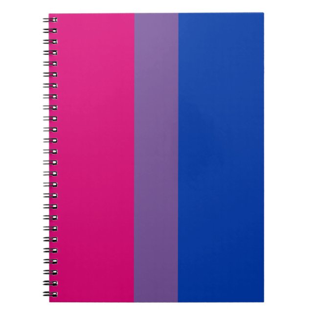 Bisexual Pride Flag Notebook (Front)