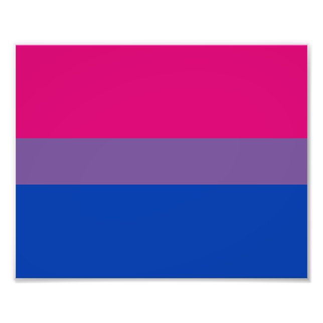 Bisexual Pride Flag Photo Print (Front)