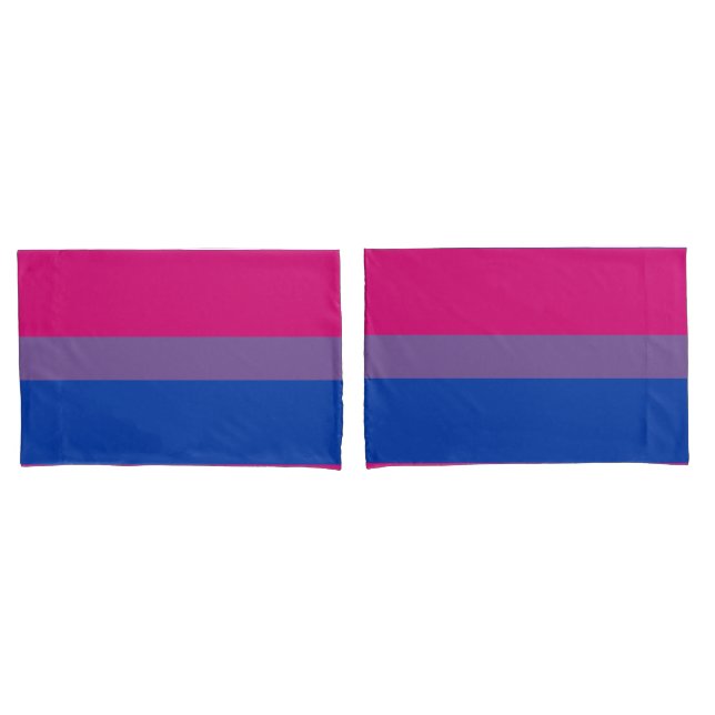 Bisexual Pride Flag Pillowcase (Front-Set)
