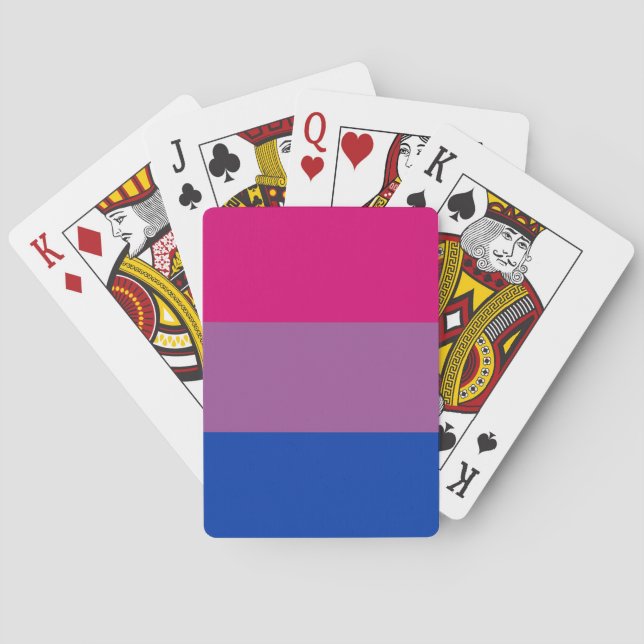 Bisexual Pride Flag Playing Cards (Back)