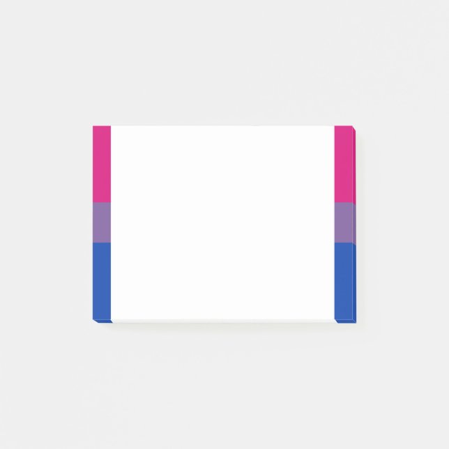 Bisexual Pride Flag Post-it Notes (Front)