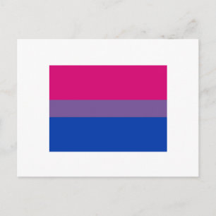 Bisexual Pride Flag Postcard