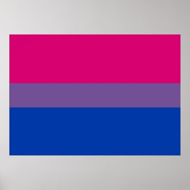 Bisexual Pride Flag Poster (Front)