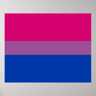Bisexual Pride Flag Poster