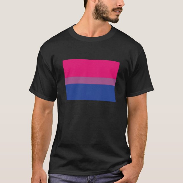 Bisexual Pride Flag Proud Bisexuality Bi Love LGBT T-Shirt (Front)