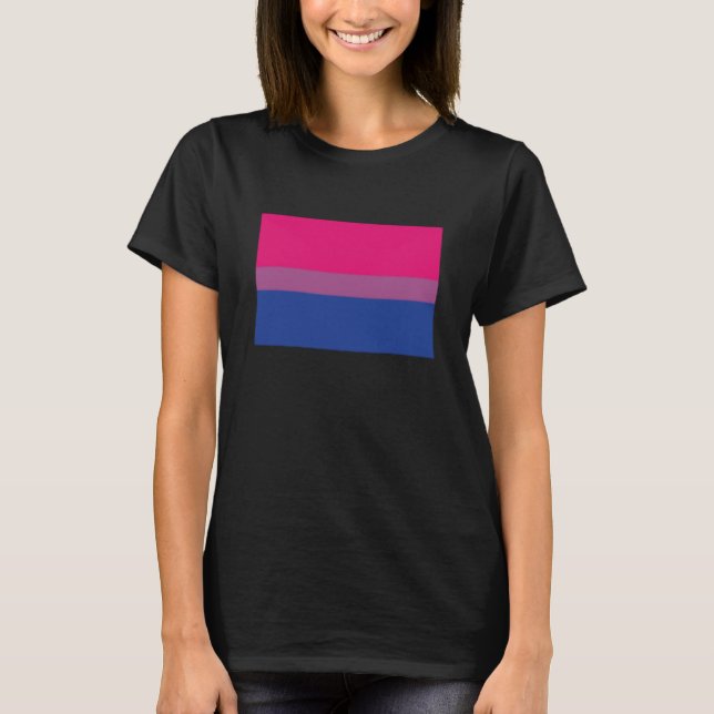 Bisexual Pride Flag Proud Bisexuality Bi Love LGBT T-Shirt (Front)