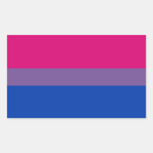 Bisexual Pride Flag Rectangular Sticker