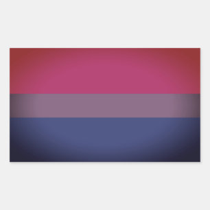 Bisexual Pride Flag Rectangular Sticker
