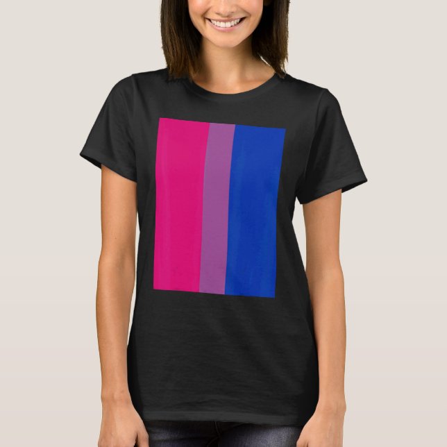 Bisexual Pride Flag Rotated  For Bi People Who Lik T-Shirt (Front)