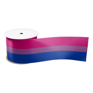 Bisexual Pride Flag Satin Ribbon