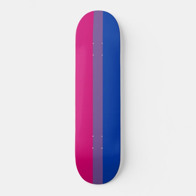 Bisexual Pride Flag Skateboard (Front)