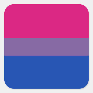 Bisexual Pride Flag Square Sticker