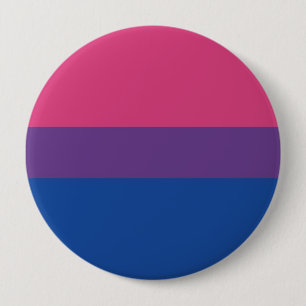Bisexual Pride  Flag Stripe 10 Cm Round Badge