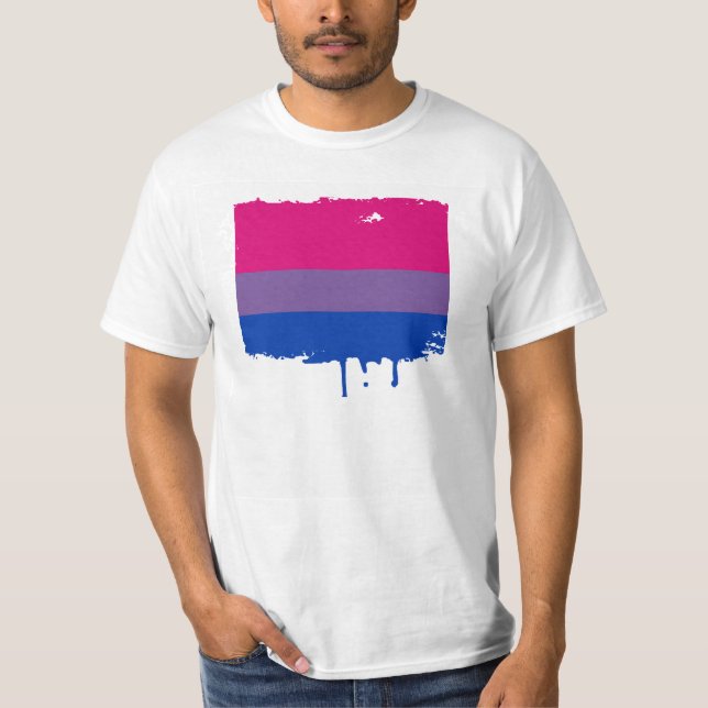 BISEXUAL PRIDE FLAG T-Shirt (Front)