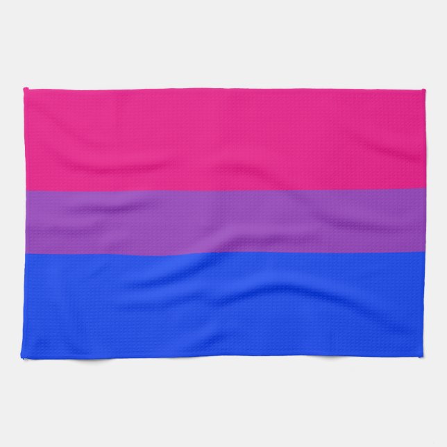 Bisexual Pride Flag Tea Towel (Horizontal)