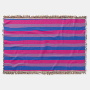 Bisexual Pride Flag Throw Blanket