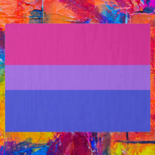 Bisexual Pride Flag Tissue Paper