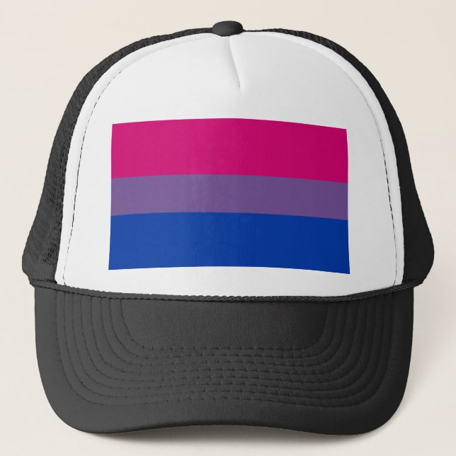 Bisexual Pride Flag Trucker Hat (Front)