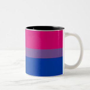 Bisexual Pride Flag Two-Tone Coffee Mug