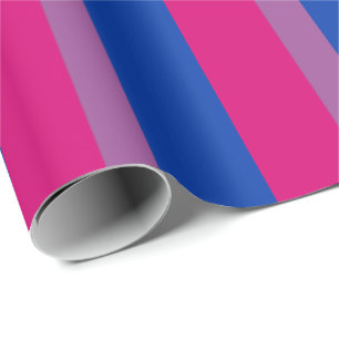 Bisexual Pride Flag Vertical Wrapping Paper