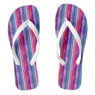 Bisexual Pride Flip Flops