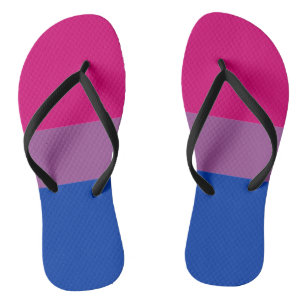 Bisexual Pride Flip Flops