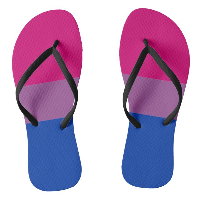 Bisexual Pride Flip Flops (Footbed)