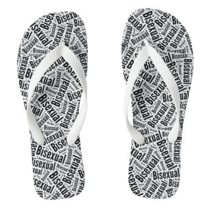 Bisexual Pride Flip Flops