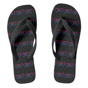 Bisexual Pride Gender Knot Flip Flops