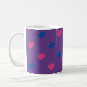 Bisexual Pride Hearts Mug