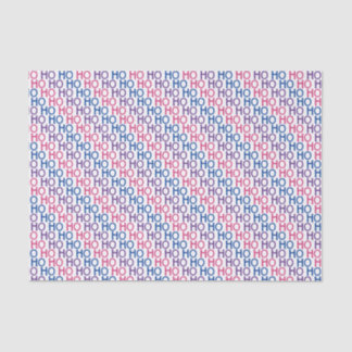 Bisexual Pride Ho Ho Ho Pattern Tissue Paper