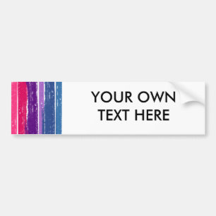 BISEXUAL PRIDE INK BAR BUMPER STICKER