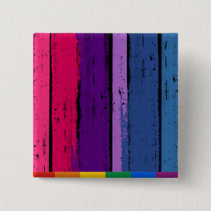 BISEXUAL PRIDE INK BAR -.png 15 Cm Square Badge