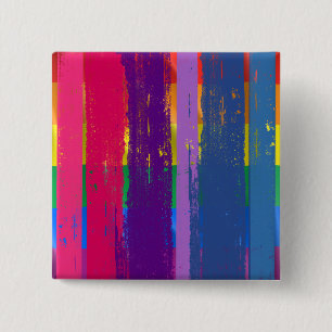BISEXUAL PRIDE INK BAR -.png 15 Cm Square Badge