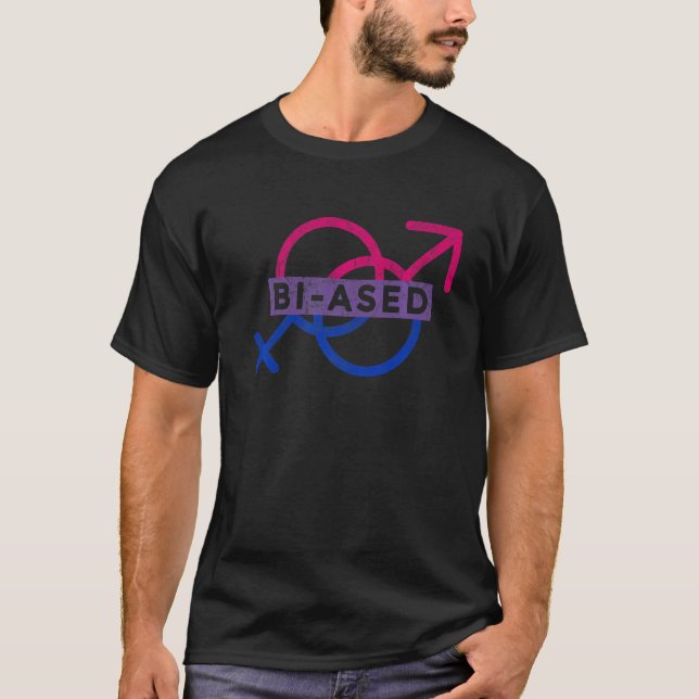 Bisexual Pride Lgbt Bi Ased Queer Nonbinary T-Shirt (Front)