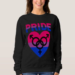 Bisexual Pride LGBTQIA+ Love & Support Bi Men Wome Sweatshirt