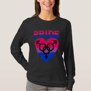 Bisexual Pride LGBTQIA+ Love & Support Bi Men Wome T-Shirt