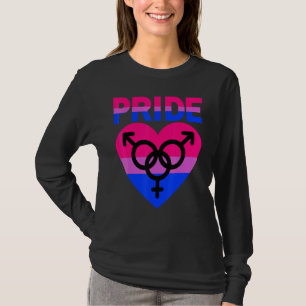 Bisexual Pride Lgbtqia Love Support Bi Men Women B T-Shirt