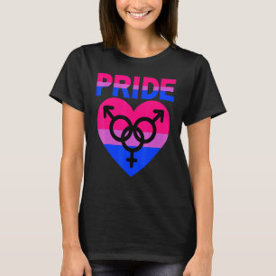 Bisexual Pride Lgbtqia Love Support Bi Men Women B T-Shirt
