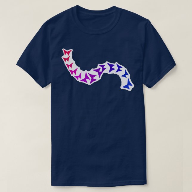 Bisexual Pride Origami Butterfly Set T-Shirt (Design Front)