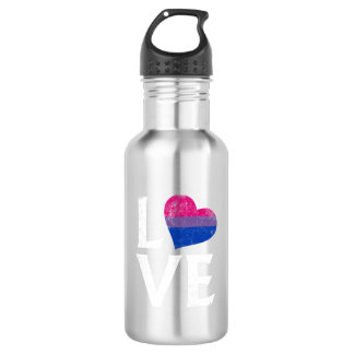 Bisexual Pride Stacked Love 532 Ml Water Bottle
