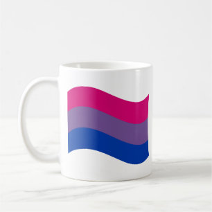 Bisexual Pride Wavy Flag Coffee Mug